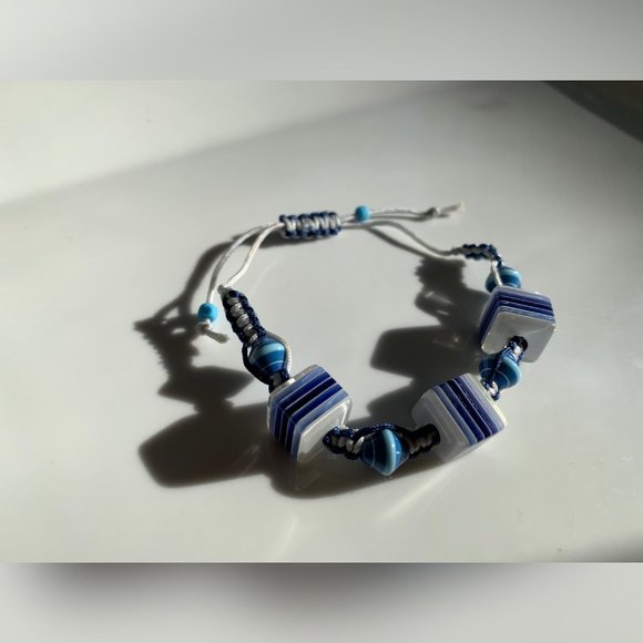 Swarovski Beaded Crochet Handmade Bracelet - Picture 2 of 6